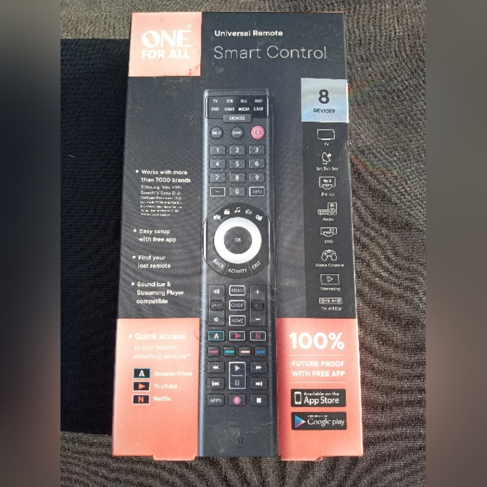 NIB  Universal Remote ALL FOR ONE